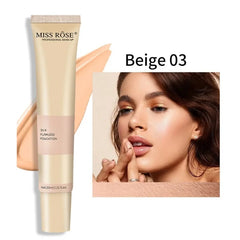 Beige 3 | Miss Rose Silk Flawless Foundation | Long-Lasting Lightweight Liquid Foundation with Natural Radiant Finish