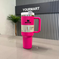 Pink Stanley 40 Oz Stainless Steel Tumbler | Leak-Proof Vacuum Insulated Travel Mug | Hot & Cold