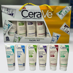 Pack of 6 – CeraVe Hydrating Mineral Facial Kit | Deep Moisture & Skin Repair Skincare Set