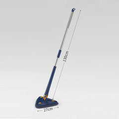 360° Twist Rotatable Triangle Mop with Long Handle Auto Squeeze Design for Floor, Wall, and Ceiling Cleaning
