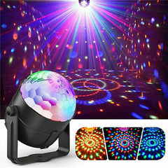 LED Disco Party Lights Crystal Magic Ball 3W RGB