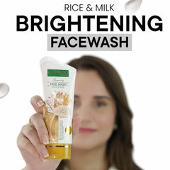 Face Wash | Chando Rice & Milk Brightening Face Wash 100ml Gentle Cleanser for Radiant Glowing Skin