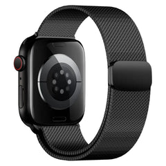 Black | Apple Watch Milanese Magnetic Loop Strap | Stainless Steel Band  | 42mm / 44mm / 45mm