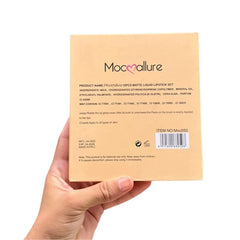 12 Pcs Mocallure Matte Liquid Lipstick Set | High-Pigment, Waterproof & Long-Lasting