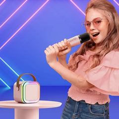 Karaoke Portable Wireless Bluetooth Speaker with Microphone Sound System for Singing and Parties (Random Color)