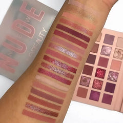 18 Colors Nude Eyeshadow Palette | Matte & Shimmer Pigmented Shades, Long-Lasting