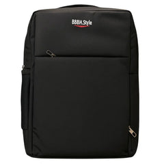 Slim Business Laptop Backpack | Lightweight Travel & Office Bag with Multi-Pockets | Black